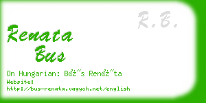 renata bus business card